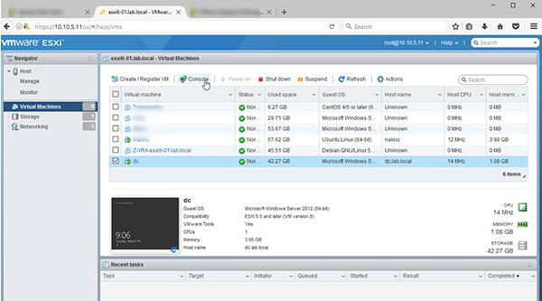 Vmware实施方案 使用主机客户端管理单台ESXi主机