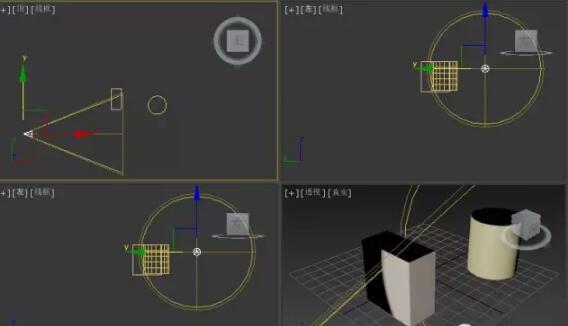 3dmax基础教程：聚光灯的创建及调整方式