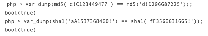 PHP语言中“＝＝”运算符的安全问题