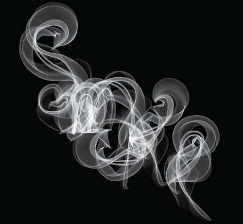 Illustrator教程：用Illustrator绘制超逼真的白色烟雾缭绕效果